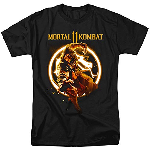 New Style Oneck Mortal Kombat Series Scorpion Black TShirt for Unisex and Women Fashion Original Street Style Yk Clothes