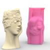 Silicone Ornament Moulds Silicone Vase Molds Contemplative Girl Shape Flexible Crafting Moulds Silicone Craft Moulds