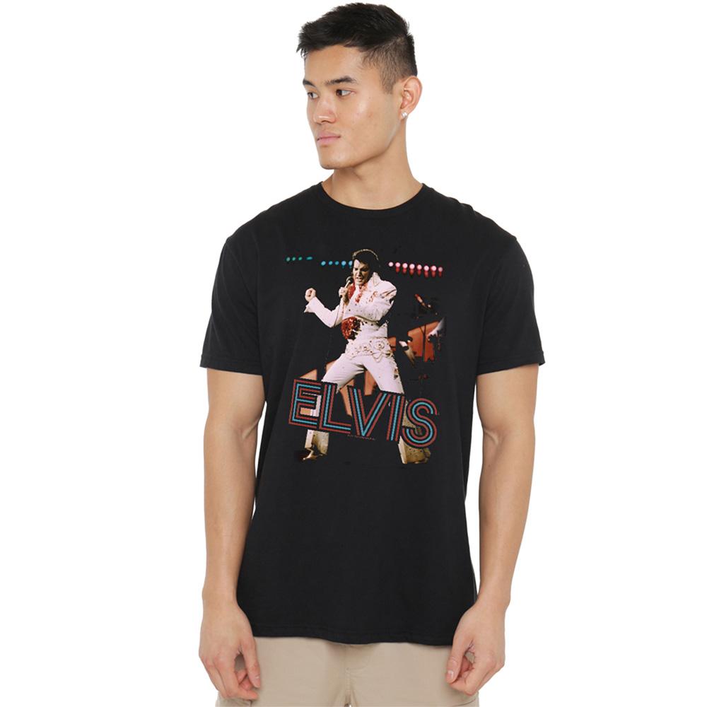Elvis Presley Unisex Adult Hit The Lights T-Shirt