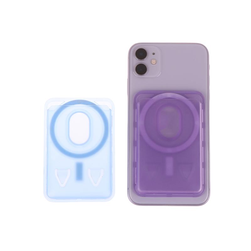 Для Magsafe Кошелек-картхолдер с ремешком Прозрачный магнитный чехол-кошелек Аксессуары Magsafe Магнитные картхолдеры