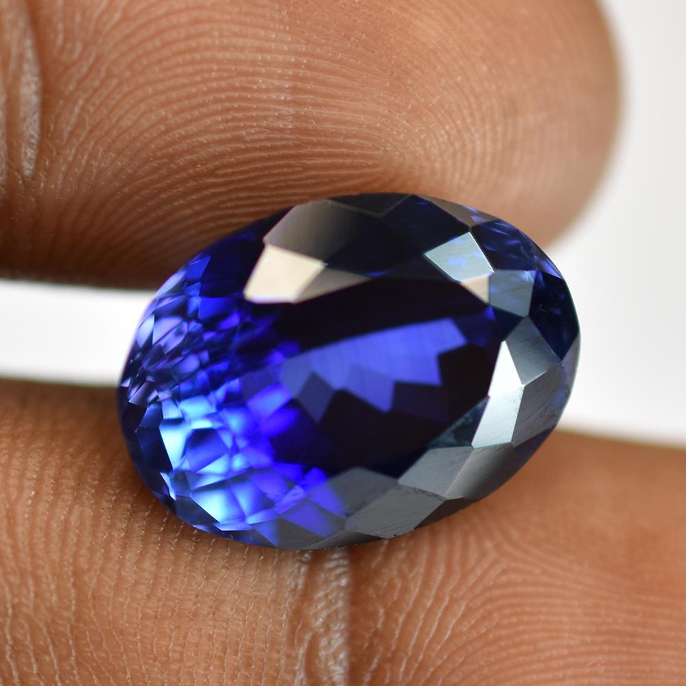 Natural Blue Tanzanite Loose Gemstone High-Quality 14.80 ct Deep for Jewelry Making and Crafts