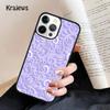 3D Flower Relief Soft Phone Case For iPhone 17 Air 16 15 14 Max Plus 11 12 13 Pro Max Phone Cover coque Fundas