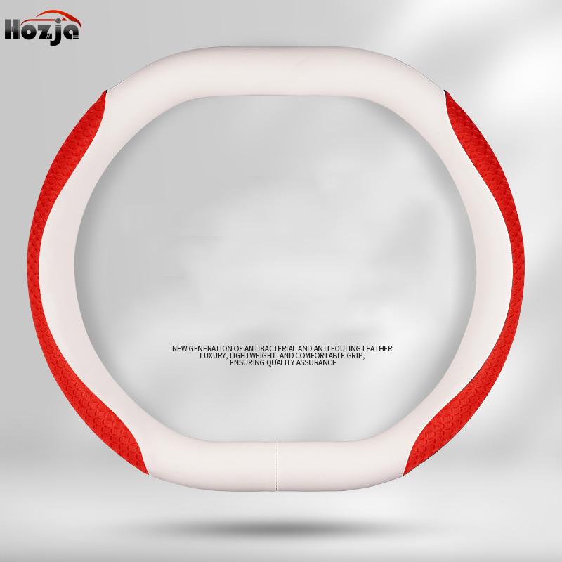 Leather Car Steering Wheel Cover for Citroen C4X C5X C5 Aircross e-Berlingo C4 2021 2022 2023 2024 Auto Interior Accessories