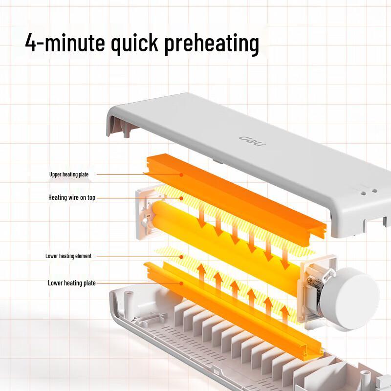 Deli A4 Thermal Laminator Machine CN plug (adapter included)