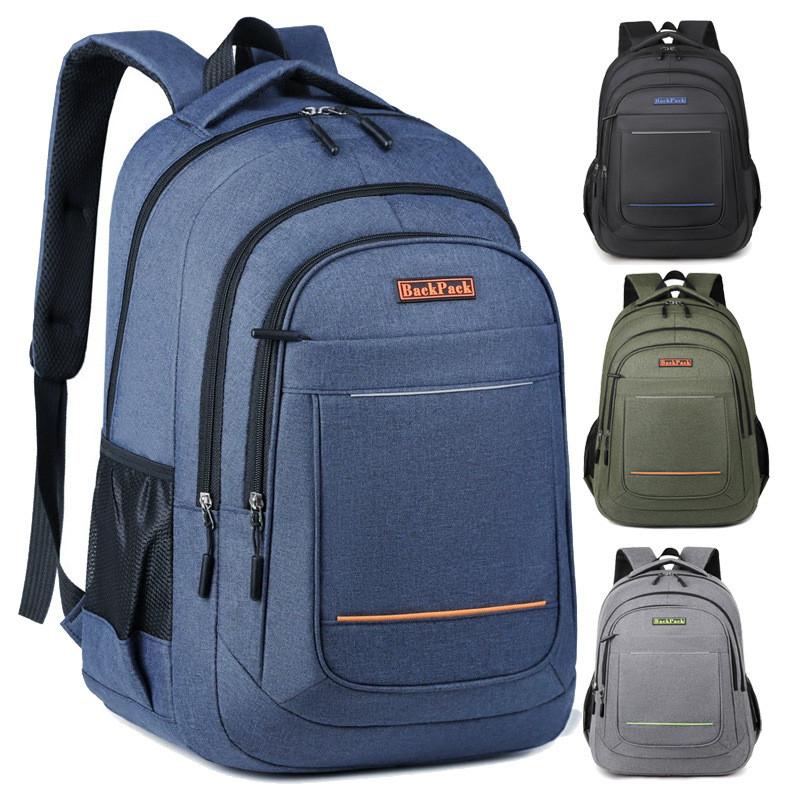 Oxford Fabric Large Capacity Student Backpack With Breathable Straps For Middle School And High School Students