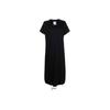 FW21 Draped Maxi T-Shirt Dress Women Dresses Black GV0347