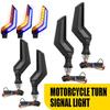 4X Motorcycle Flowing LED Turn Signal Light Indicator Blinker Amber/Blue Lamp