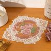 1Pcs For Dining Table Embroidery Craft Placemat European Style Lace Insulation Plate Mat Anti-Scald Coaster Table Pads