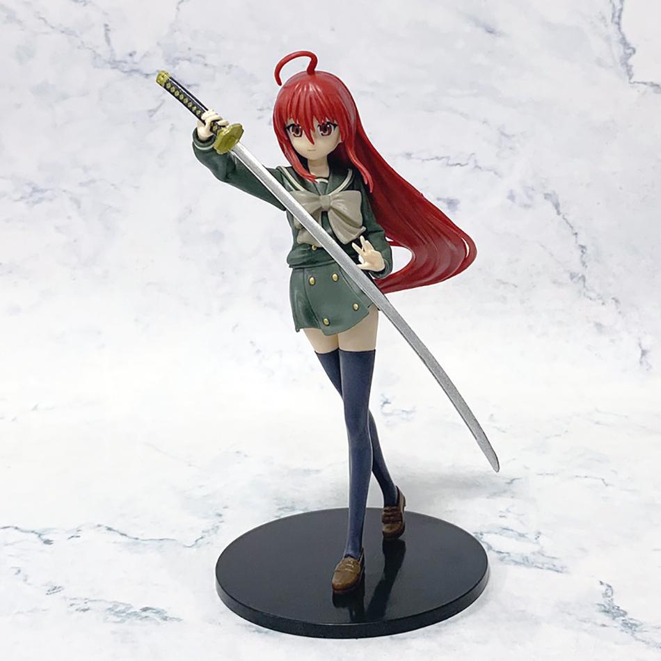 19СМ Аниме Shakugan no Shana Шана Накажи преступление ПВХ Фигурки Действия Модель Коллекция Украшение Аниме Мультфильм Модель Игрушка Подарок
