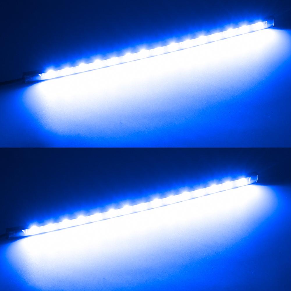 2 шт. Универсальные водонепроницаемые фонари для багажника, капота двигателя, ног, сделай сам, автомобиль, мотоцикл, окружающее освещение, стиль, светодиодная лента дневного света 12 В