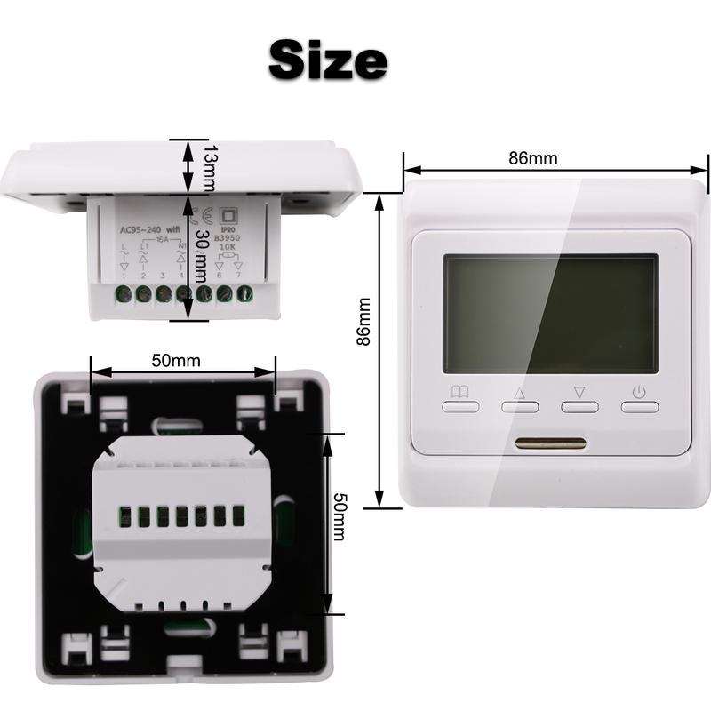 1PC Temperature Controller MINCO HEAT Programmable Tuya Smart WiFi Thermostat for Electric Floor/Water/Gas Boiler