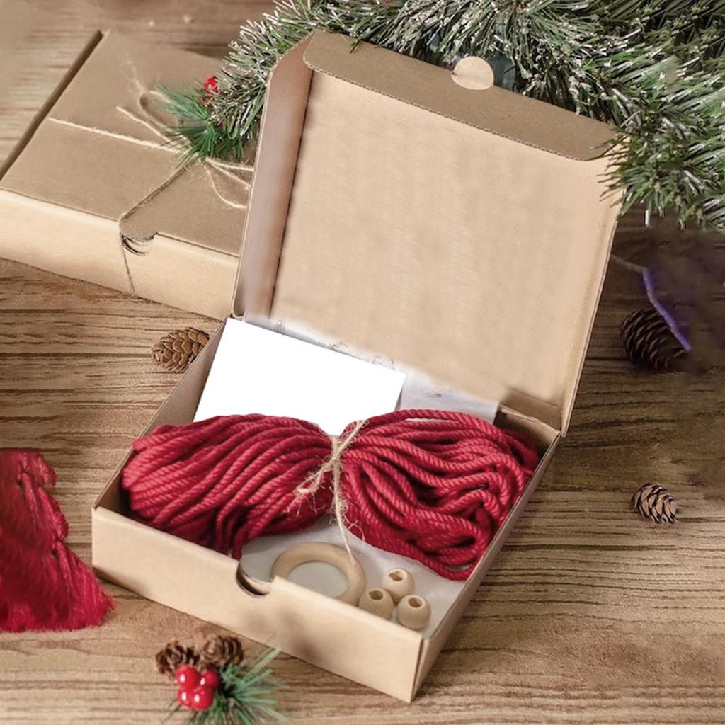 Набор материалов для DIY рождественской елки, богемные кисточки, настенное украшение, рождественская елка, макраме, наборы для рукоделия для украшения дома