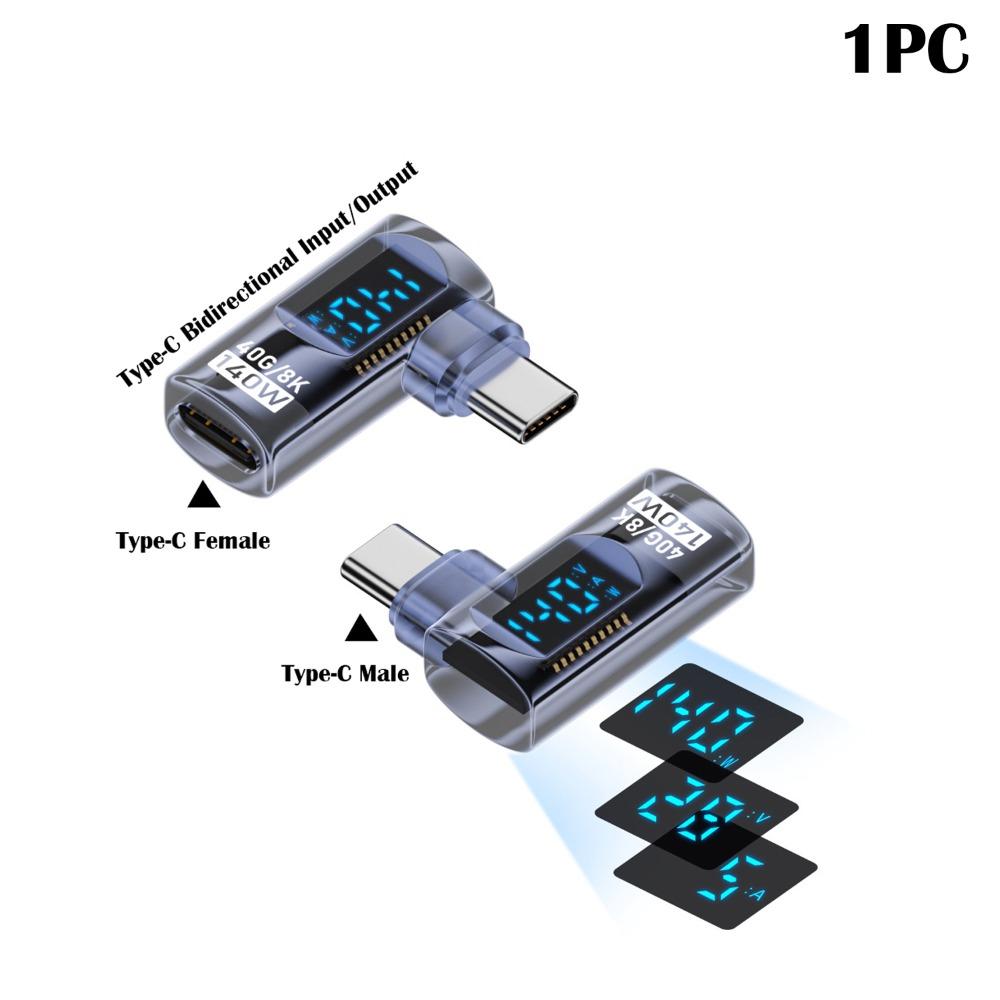 Адаптер USB-C 8K 60 Гц Цифровой дисплей Измеритель мощности Тестер Разъем-удлинитель Type-C Мобильный телефон