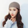 Уличная однотонная вязаная шапка, эластичная без полей, шапка-бини «дыня», теплая, винтажная куполообразная шляпа, зимняя