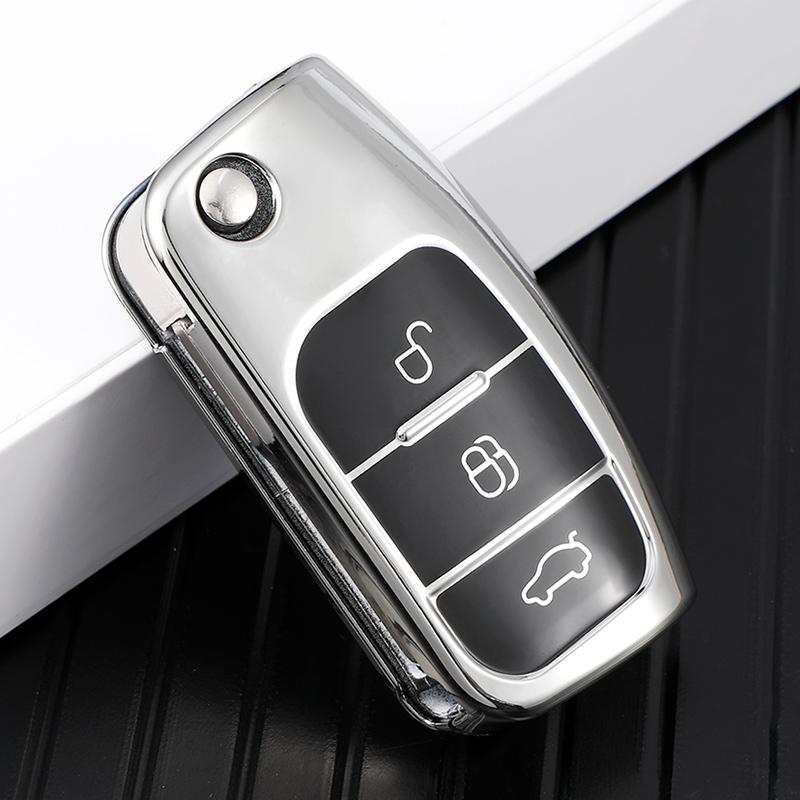 Чехол для ключей из ТПУ для Ford Fiesta Focus 2 Ecosport Kuga Escape Falcon B-Max C-Max Eco Sport Galaxy Key Bag Shell Holder
