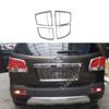 Для Kia Sorento L 2009 2010 2011 2012 Автомобильный кузов Задний задний фонарь Лампа Детектор Рамка Накладка Хром ABS Накладка Отделка Переключатель 4 шт.