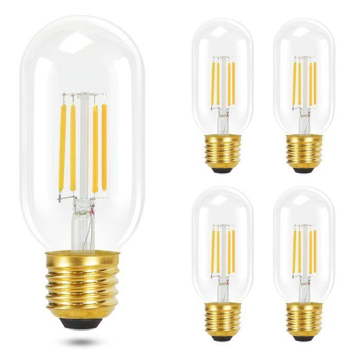 Pack d'ampoules LED - NETTLIFE - T45 4W 2700K - Culot E27 - Blanc chaud - Pack de 4