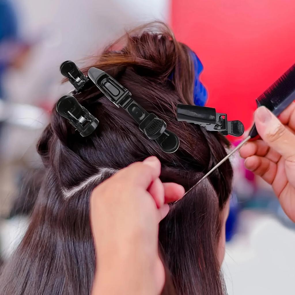 6 шт./набор Зажим для волос «Аллигатор» Парикмахерские зажимы Пластиковый зажим для волос Профессиональный парикмахер Для салонной укладки Заколки Аксессуар для волос