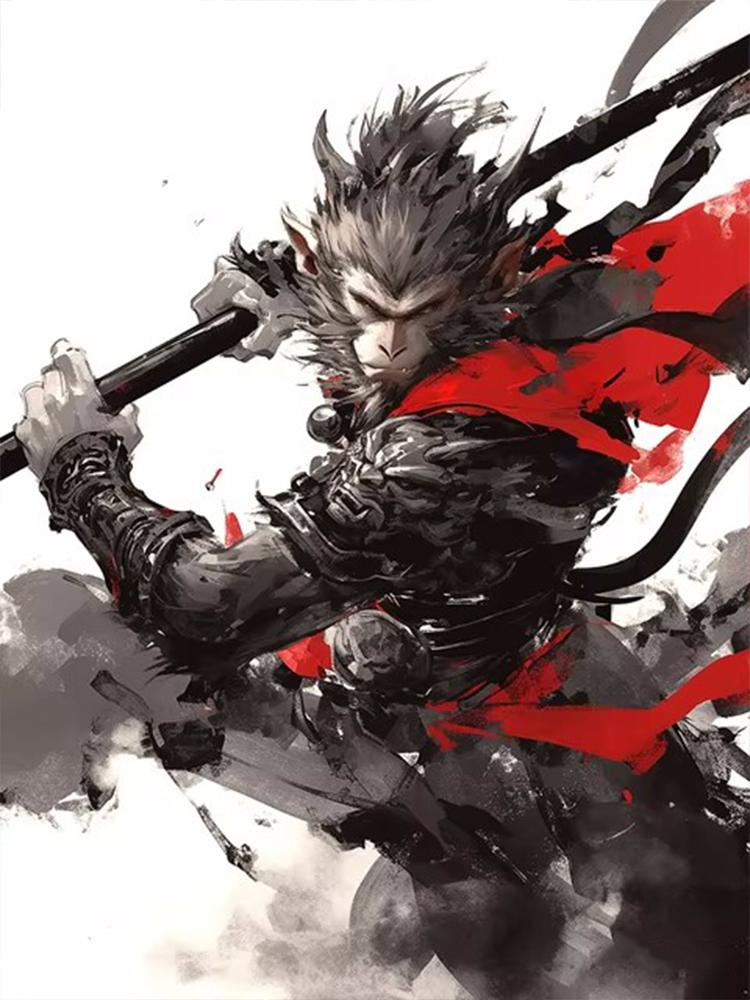 5D DIY Новый набор для алмазной живописи 5D DIY Черный миф Укун Игра Алмазная мозаика Вышивка Китайская мифология Персонаж Вышивка крестом