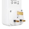 Розетка с таймером обратного отсчета и 2 USB-портами 5 В 2,1 А, вставляемая в розетку, контроллер времени для электроприборов -- Штепсельная вилка UK AC 230 В