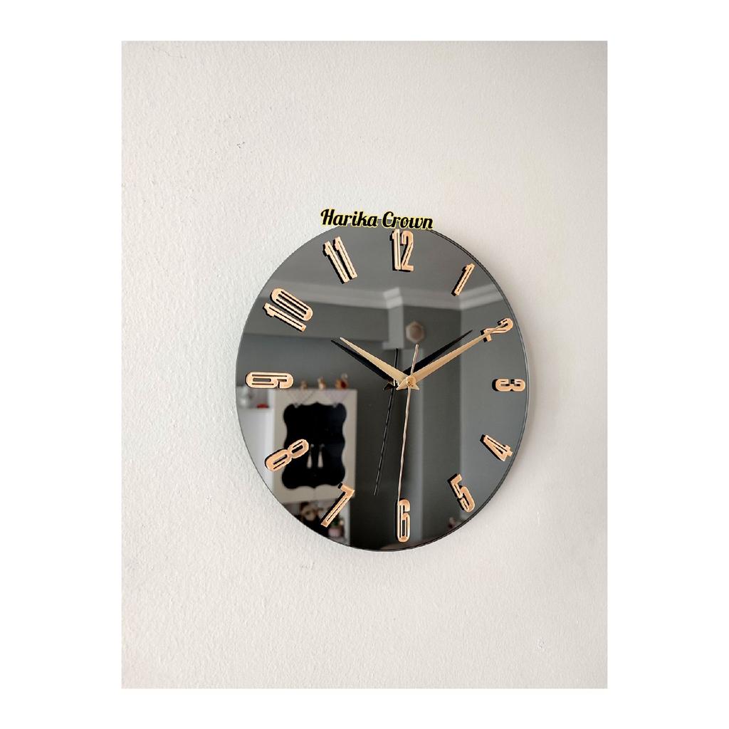 Современные настенные часы с зеркалом, 50 см: элегантность и функциональность вместе