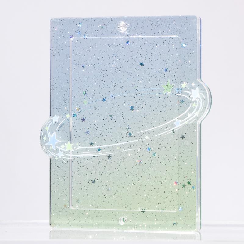Brilliant Milky Way Series Photoicard Frame for Kpop Idol Card Acrylic Photo Frame 3 Inch Anime Card Sleeves Creative Desk Decro