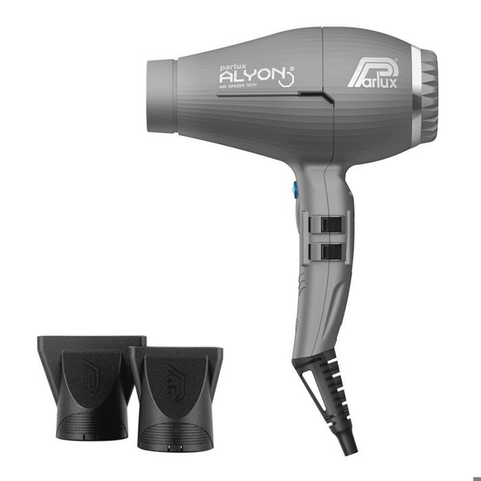 Sèche-cheveux - parlux - alyon - débit d'air 84 m3/h - ioniseur d'air - 2250 w - gris