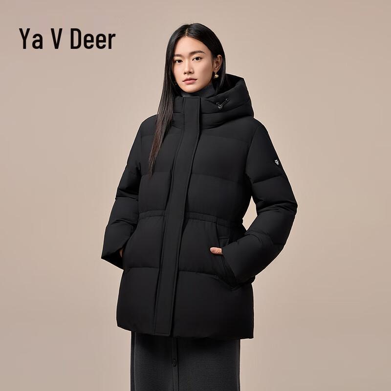 Женская зимняя куртка Yalu с капюшоном, приталенная, 90% утиного пуха