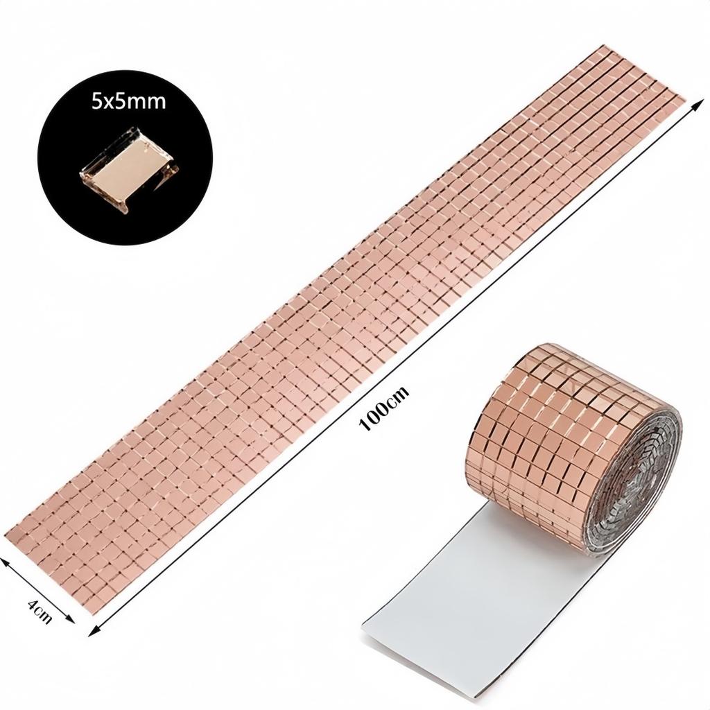 4x100 см Креативные наклейки на стеклянное зеркало своими руками Мозаичные стеклянные самоклеящиеся наклейки на зеркало 3D Фоновое настенное зеркало Украшение