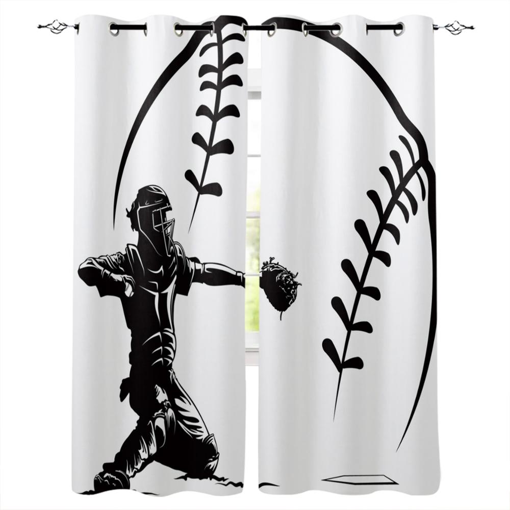 Баскетбольное пламя, оконная занавеска, домашний декор, шторы для гостиной, спальни, кухни, дверная занавеска