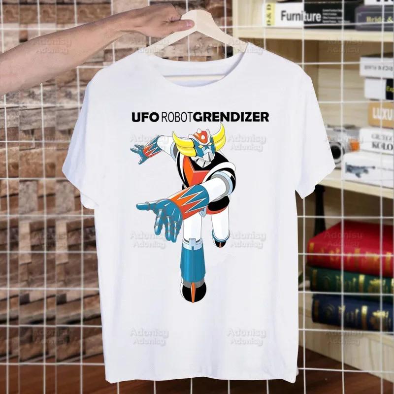 Unisexga Goldorak Ufo Robo Anime T-shirts Funny Hip Hop Summer Wo Unisex Unisex Mazinger Grendizer Tshirts Ulzzang Harajuku T-Shirt Shirt Shirt