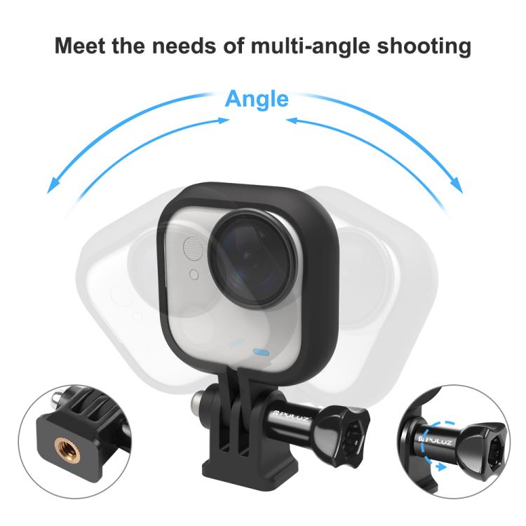 Для Insta360 GO Ultra PULUZ Пластиковая PC Рамка Адаптер Основание Крепление (черный)