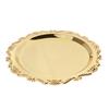Сервировочная тарелка для десерта, золотое блюдо, витрина с фруктами, товары для дня рождения, 20 см