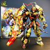 HUIQIBAO Black SunWuKong Warrior Mech Robot Building Blocks MOC Action Figure Brick Children City Construction Display Toys