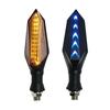 Motorcycle 17LED Turn Signals Indicator Light Universal Two Side Sequential