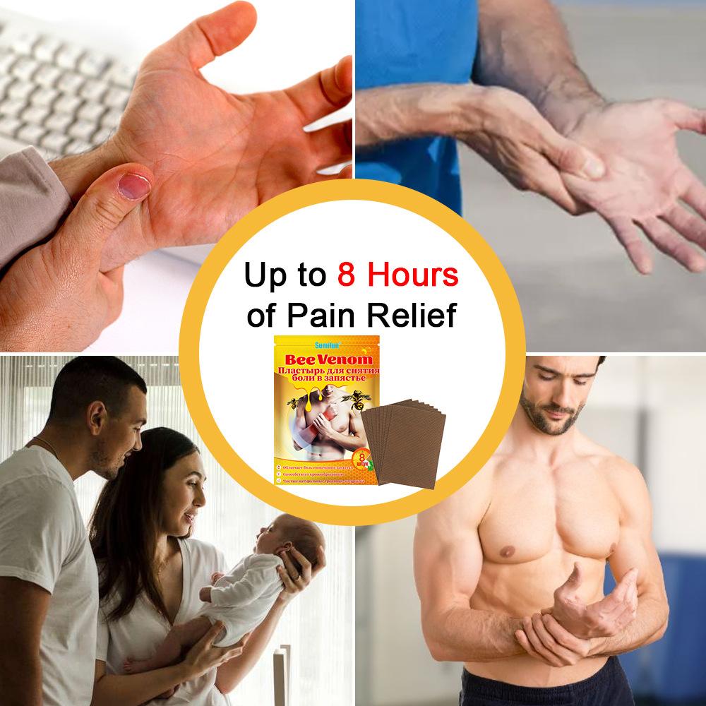 8 шт./пакет пчелиный крем пластырь для суставов пчелиный яд бальзам пластыри для снятия боли в спине пластыри для снятия боли в мышцах