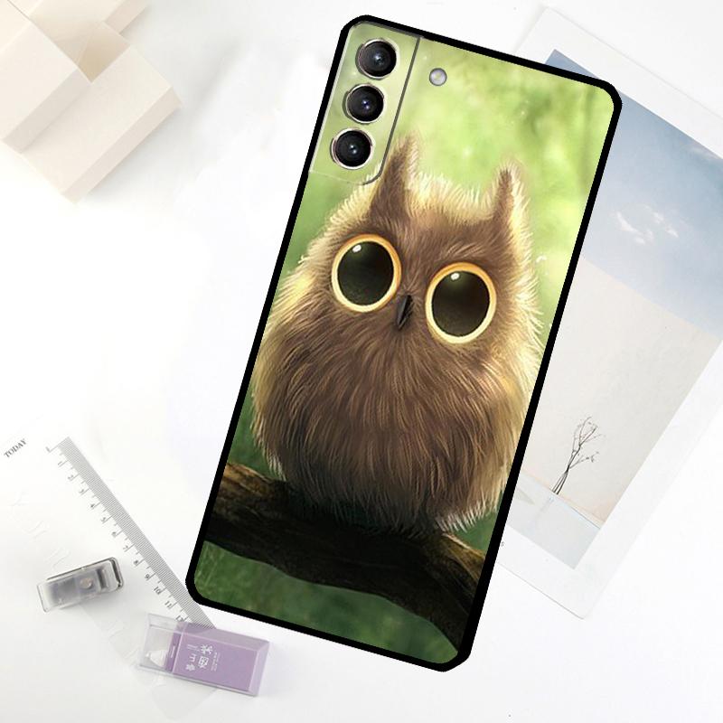 Baby Cute Owl Phone Case For Samsung Galaxy S20 FE S21 S22 S23 S24 S25 S26 Ultra S10 S25 Plus S25 FE Cover