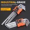 9PCS Double-End L Type Screwdriver Hex Allen Key Torx Wrench Set Screwdriver Bits Star Spanner Key Hand  Repair Tools