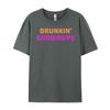 Drunkin Grownups Mens Clothing 2024 Luxury Brand Graphic Tees Men Printed T-Shirt