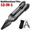 Многофункциональные телескопические плоскогубцы 13-в-1. Компрессионные клещи из нержавеющей стали. Крестовая/прямая отвертка с открывашкой для бутылок и мерной линейкой.