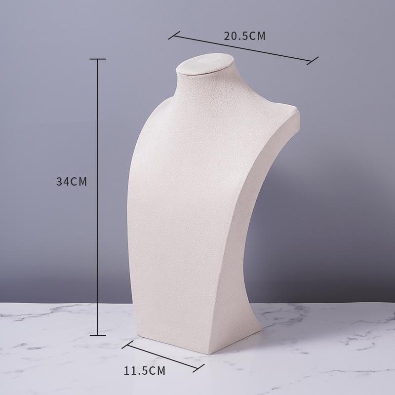 Flannel Necklace Display Stand - Portrait Jewelry Holder