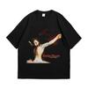 Marilyn Unisexson Holy Wood Black Cotton TShirt Vintage Retro Rock Band Style Streetwear Unisex