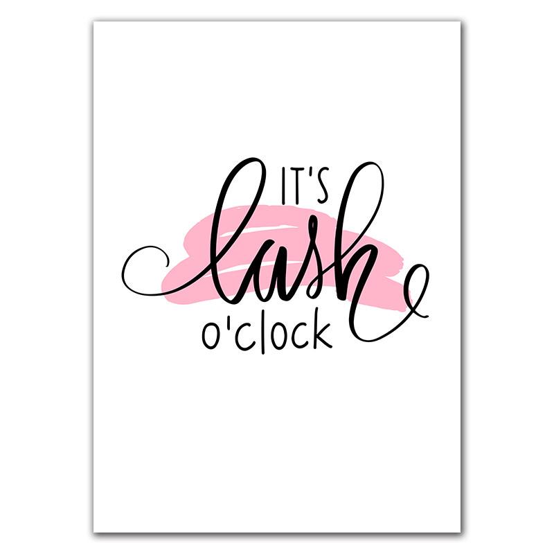 Красивые ресницы с принтами, иллюстрация для макияжа, красота, постер, декор, художественная картина на холсте, спа-салон, студия, Настенный декор HD3118