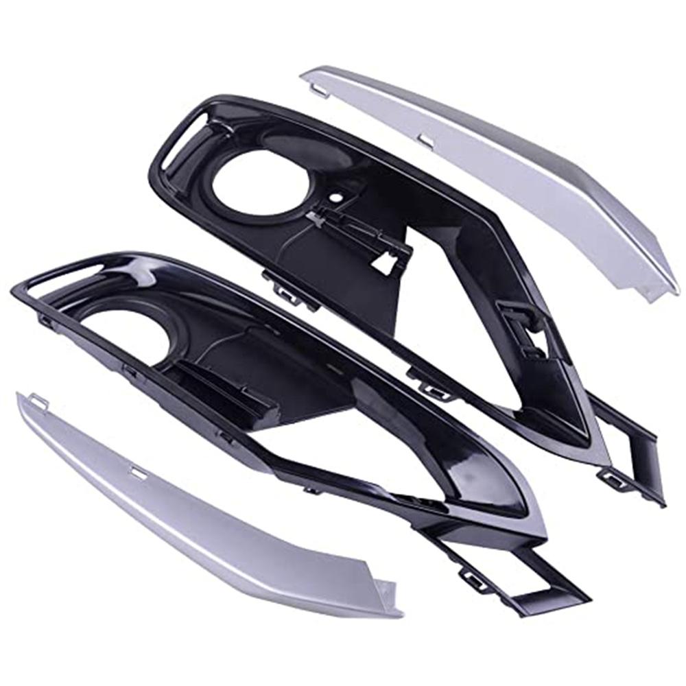 4Pcs Bumper Fog Light Lamp Cover Trim Set For 12-15 BMW 3 Series F30 320 328 335