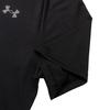 Under Armour Свободные быстросохнущие шорты с коротким рукавом и принтом логотипа, повседневный спортивный комплект для мужчин, черный цвет 1326413-001+22500214-001