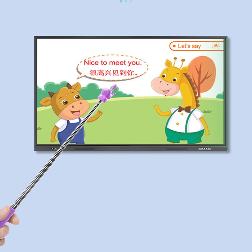 Steel Telescopic Rod Teaching Stick Handheld Presenter Finger Reading Sticks Whiteboard Pointer