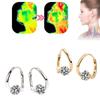 Magnetherapy Germanium Earrings Lymphatic Drainage Ear Stud Lymphatic Magnetotherapy Earrings