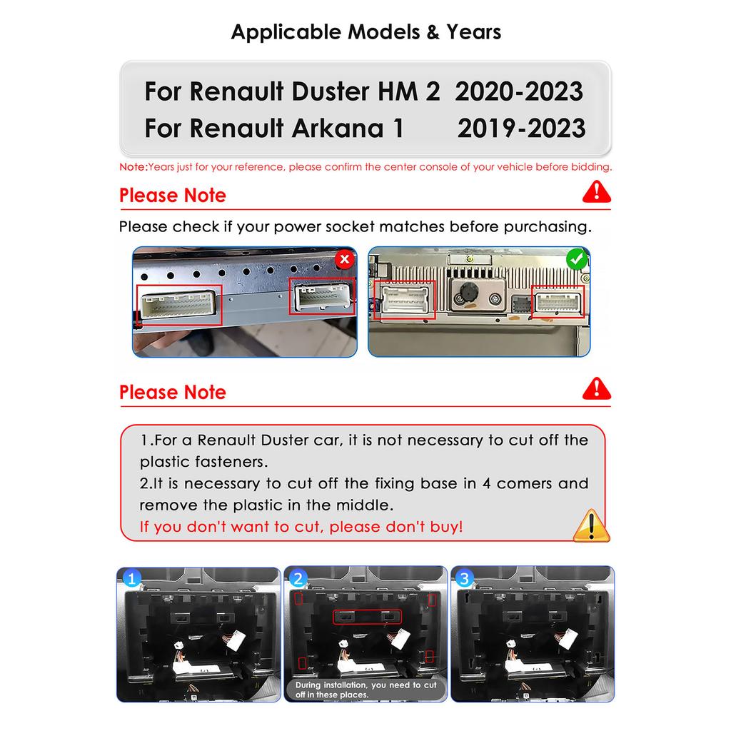 Hizpo Мультимедийный плеер Snapdragon Android для Renault Duster HM 2 II 2020-2021 Arkana 1 I 2019-2021 Авто Carplay Стерео Интеллектуальный Экран GPS