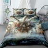 Brown Big Spider Duvet Cover Set King Queen Double Full Twin Single Size Duvet Cover Pillow Case Bed Linen Set