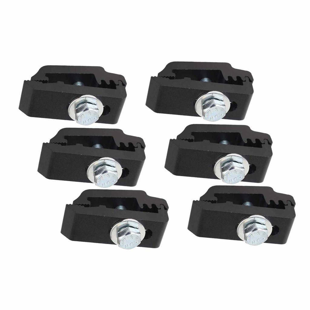 6pcs Truck Bed Cover Clamps 1112514 Aluminum Low Pro Truck Mounting Clamps for Most Truck Beds